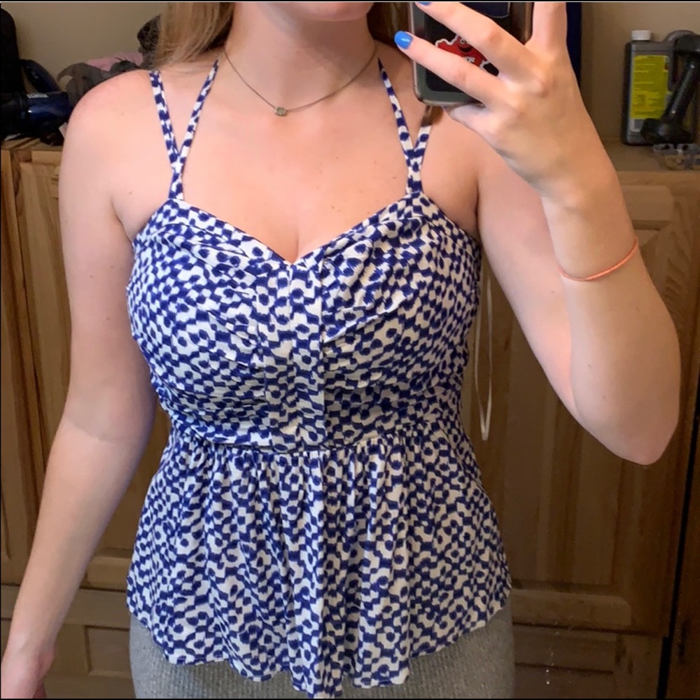 Skies Are Blue Top (NEVER BEEN WOREN)